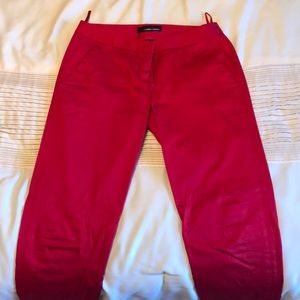 Amanda + Chelsea Red Cropped Pants
